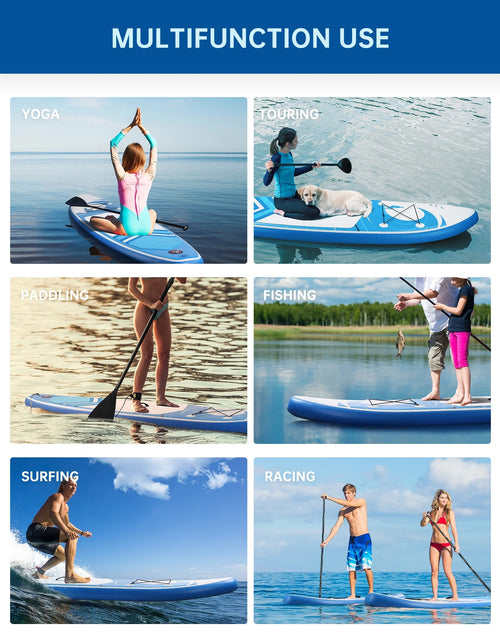 Load image into Gallery viewer, Inflatable Paddle Board Stand up Paddle Board 6 in Thick with Sup Accessories and Carry Bag and Fast Pumping for Adults and Youth
