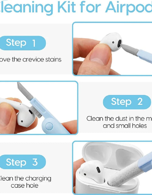 Load image into Gallery viewer, 7-In-1 Multi-Device Cleaning Kit – Versatile Dust Brush for Keyboards, Screens &amp; Earphones for Computers, Tablets &amp; Bluetooth Devices
