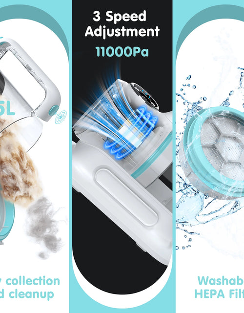 Load image into Gallery viewer, Professional 6-In-1 Dog Grooming Vacuum Kit - 11000PA High Suction &amp; 1.5L Large Capacity | 99% Hair Removal with Complete Grooming Tools | High Suction Pet Vacuum for Professional Grooming
