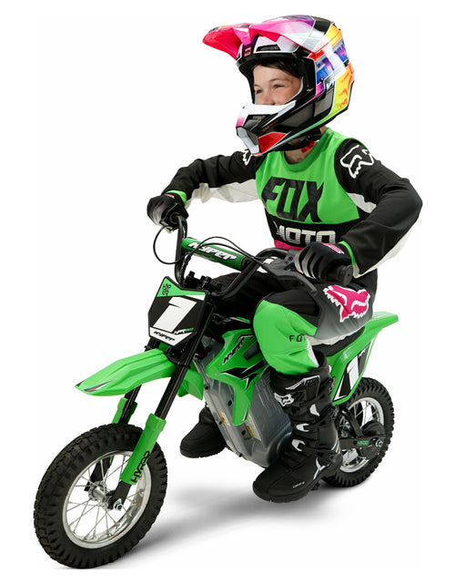 Load image into Gallery viewer, HPR 350 Dirt Bike 24V Electric Motorcycle in Green for Kids
