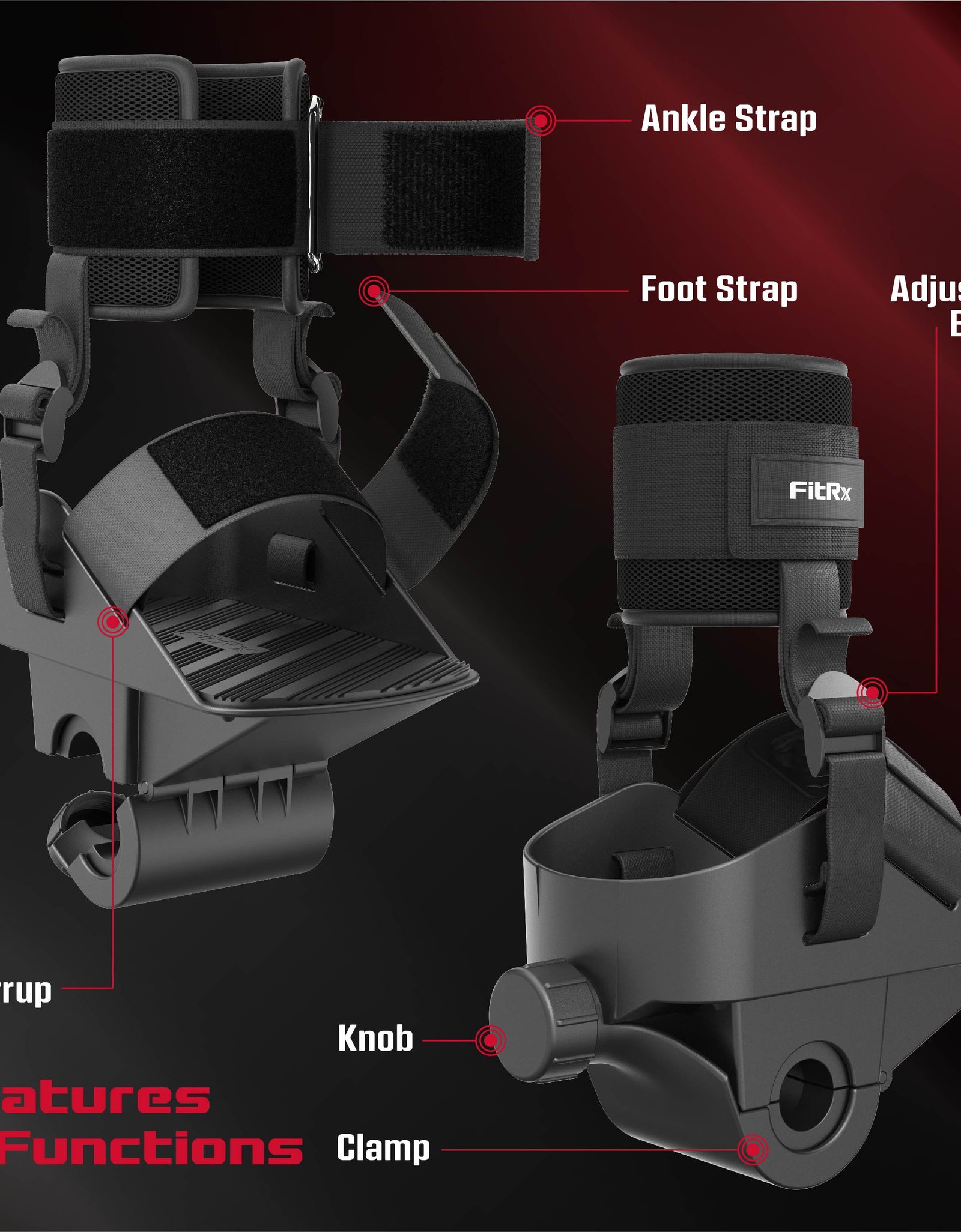Anklebell Leg Weights Adapter, Ankle Weights Adjustable Dumbbell Adapter, Single