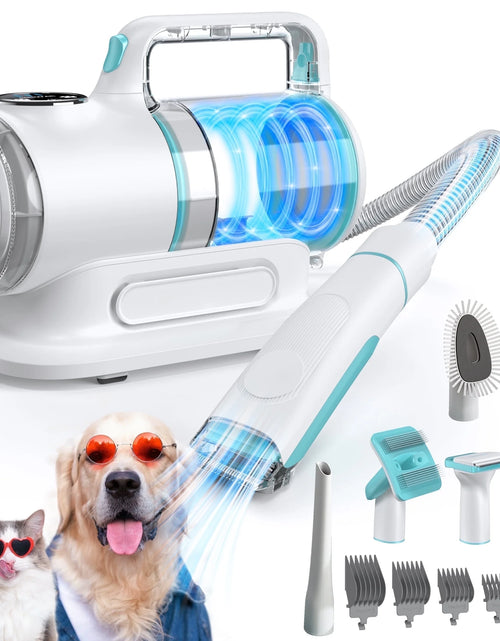 Load image into Gallery viewer, Professional 6-In-1 Dog Grooming Vacuum Kit - 11000PA High Suction &amp; 1.5L Large Capacity | 99% Hair Removal with Complete Grooming Tools | High Suction Pet Vacuum for Professional Grooming
