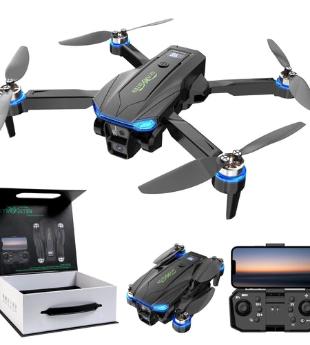 3PC Battery RC Drone 4K Professional Dual Camera 6CH Foldable Drone Obstacle Avoidance RC Quadcopter Helicopter Toys for Kids Boys