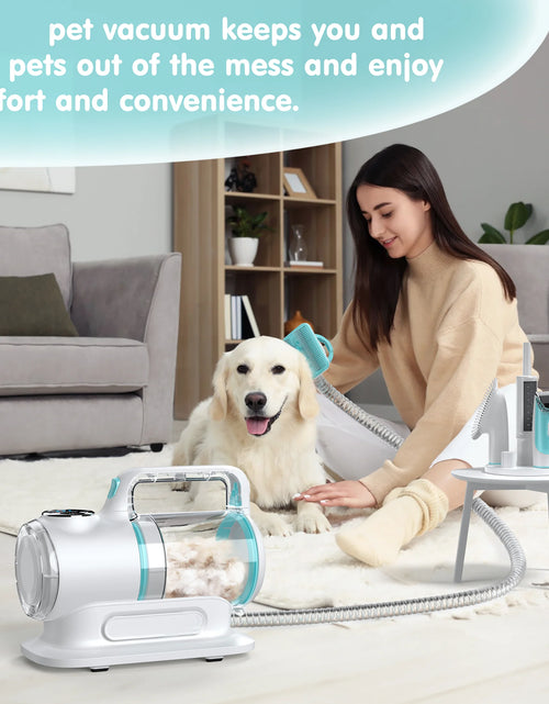 Load image into Gallery viewer, Professional 6-In-1 Dog Grooming Vacuum Kit - 11000PA High Suction &amp; 1.5L Large Capacity | 99% Hair Removal with Complete Grooming Tools | High Suction Pet Vacuum for Professional Grooming
