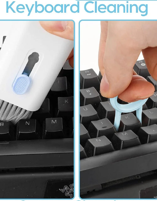 Load image into Gallery viewer, 7-In-1 Multi-Device Cleaning Kit – Versatile Dust Brush for Keyboards, Screens &amp; Earphones for Computers, Tablets &amp; Bluetooth Devices
