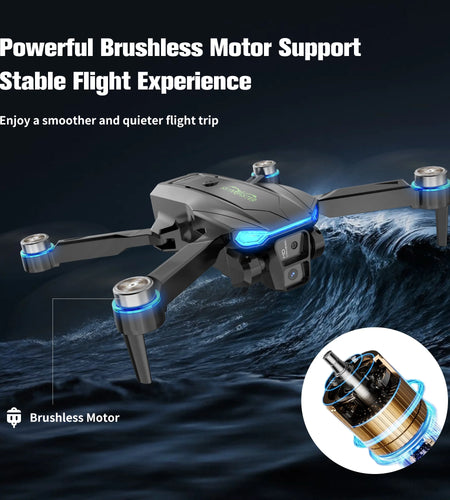 3PC Battery RC Drone 4K Professional Dual Camera 6CH Foldable Drone Obstacle Avoidance RC Quadcopter Helicopter Toys for Kids Boys