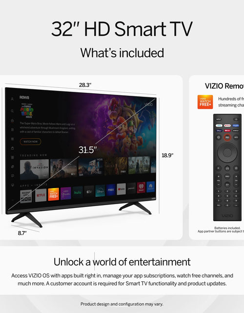 Load image into Gallery viewer, 32” Class HD 720P LED Smart TV (VHD32M-08)
