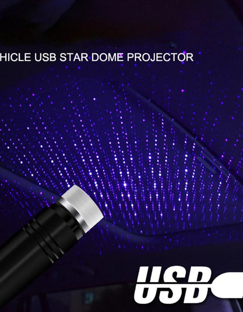 Load image into Gallery viewer, USB LED Star Projector Night Light, Auto Roof Lights, Adjustable Romantic Galaxy Flexible Interior Car Lights, Portable Night Lamp Decorations for Car, Ceiling, Bedroom, Party
