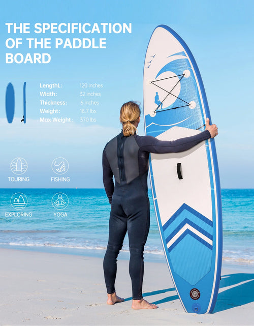 Load image into Gallery viewer, Inflatable Paddle Board Stand up Paddle Board 6 in Thick with Sup Accessories and Carry Bag and Fast Pumping for Adults and Youth

