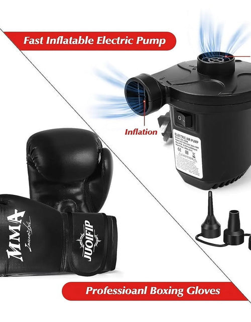 Load image into Gallery viewer, Freestanding Heavy Punching Bag Set with Gloves, Red
