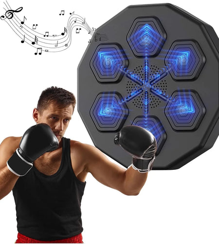 Smart Electronic Music Boxing Machine, Wall Mounted Boxing Machine Training Punching, Smart Boxing Target Workout Machine for Home,Indoor and Gym