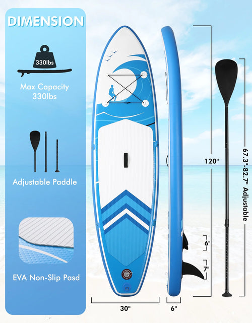 Load image into Gallery viewer, Inflatable Paddle Board Stand up Paddle Board 6 in Thick with Sup Accessories and Carry Bag and Fast Pumping for Adults and Youth
