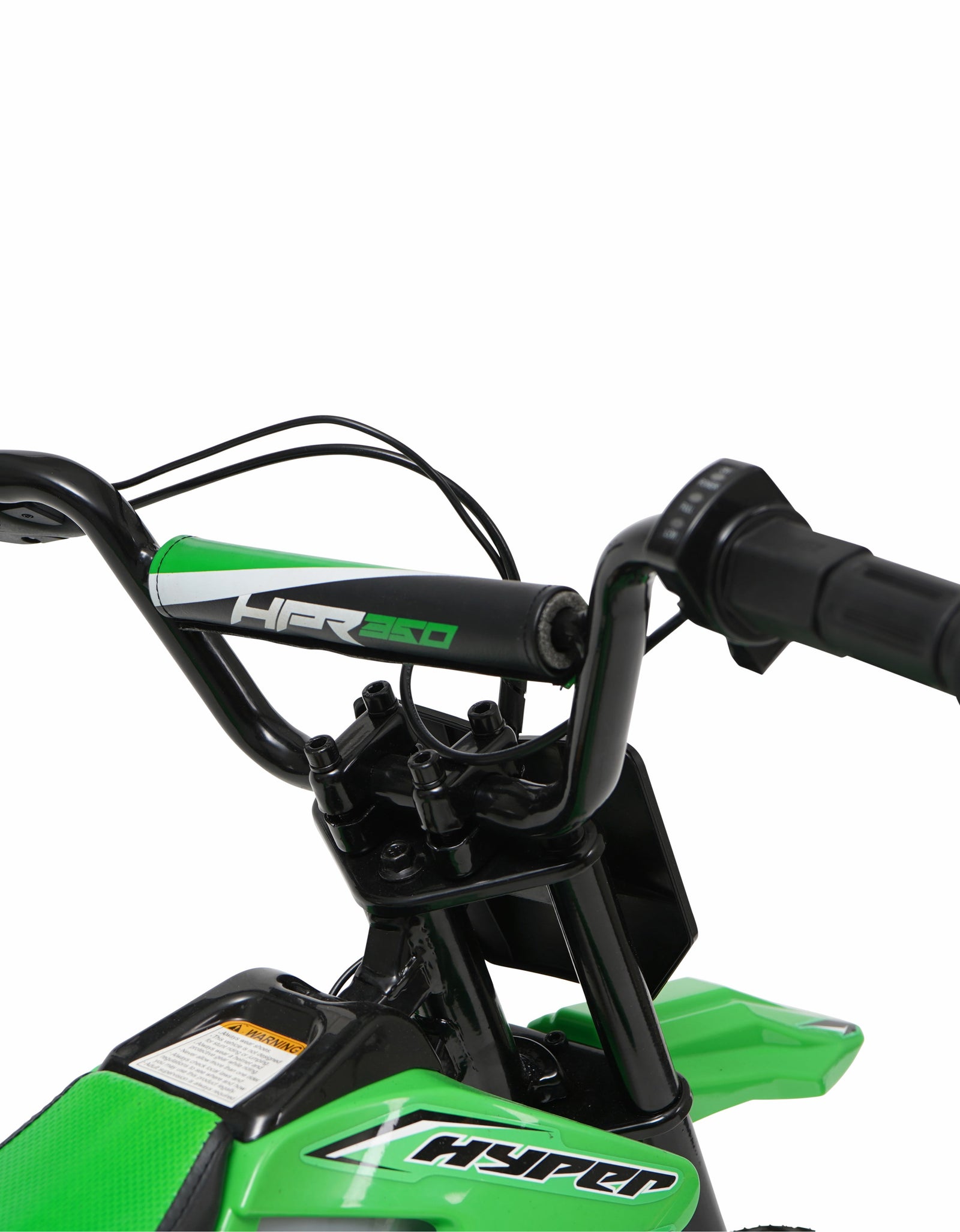 HPR 350 Dirt Bike 24V Electric Motorcycle in Green for Kids