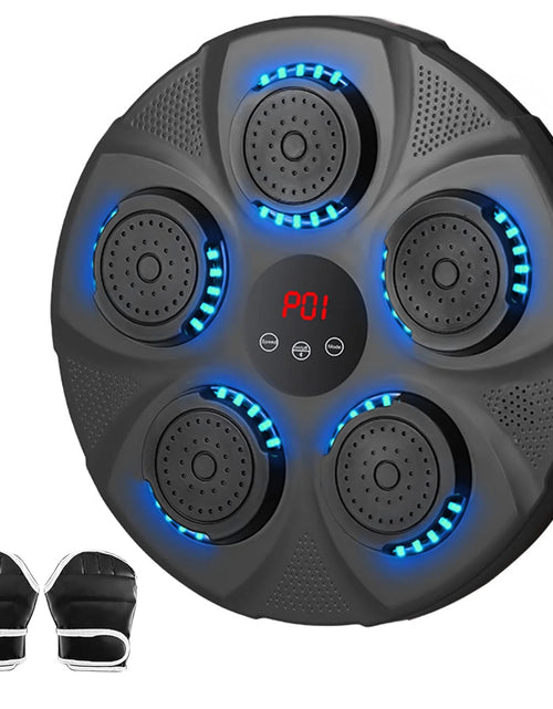 Load image into Gallery viewer, New Smart Music Boxing Machine with Boxing Gloves, Wall Mounted Smart Bluetooth Music Boxing Trainer with LED, Electronic Boxing Target Workout Punching Equipment for Home, Indoor, Gym
