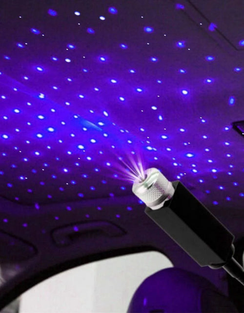 Load image into Gallery viewer, USB LED Star Projector Night Light, Auto Roof Lights, Adjustable Romantic Galaxy Flexible Interior Car Lights, Portable Night Lamp Decorations for Car, Ceiling, Bedroom, Party
