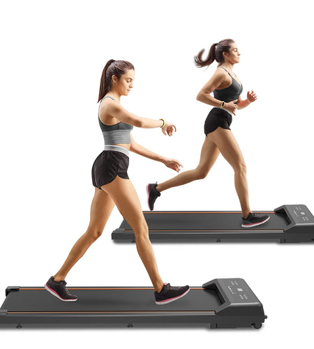 under Desk Treadmill - Walking Pad with LED Display and Remote Control, Portable Treadmill for Home and Office, 2.5HP, 265LBS Capacity